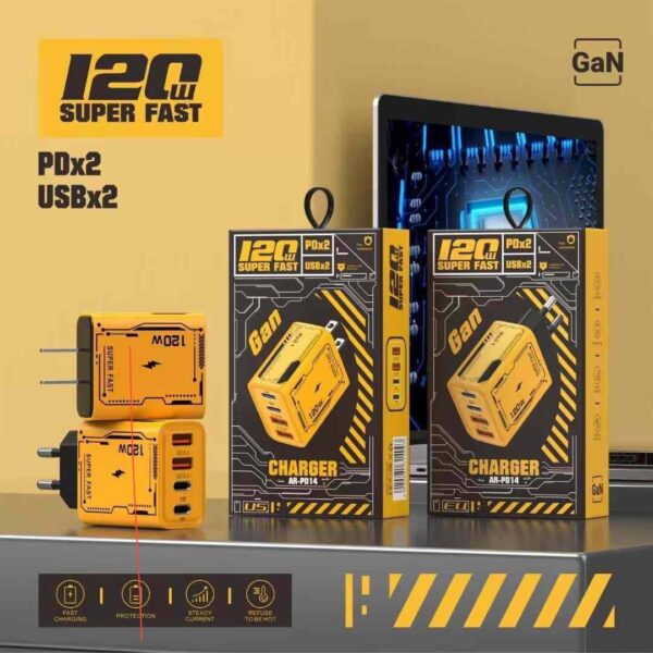 آداپتور 120 وات با 4 خروجی  Adapter 120W with 4 Outputs - Image 2