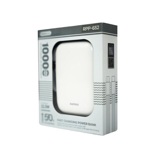پاوربانک 10000 میلی آمپر فست شارژ ریمکس Remax mAh10000 fast charging power bank RPP-652 - Image 5