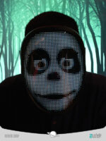 ماسک صورت LED پاور بانک دار Full Color LED Face Mask With Bluetooth and Powerbank - Image 3