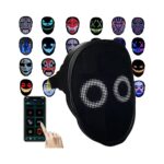 ماسک صورت LED پاور بانک دار Full Color LED Face Mask With Bluetooth and Powerbank - Image 2