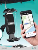 هولدر موبایل موتور سیلکت همراه با چتر برند موکسوم  motorcycle mobile phone holder with Moxom brand umbrella - Image 5