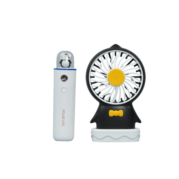 ست دستگاه مرطوب کننده صورت ریمکس REMAX RL-LF09 GIDDYO SERIES PORTABLE 2 IN 1 USB FAN + FACE HUMIDIFIER SET - Image 2