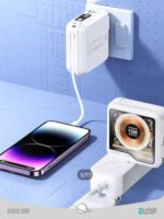 آداپتور و پاوربانک وایرلس شارژ برند ریمکس به همراه کابل Remax wireless charging adapter and power bank with cable - Image 6