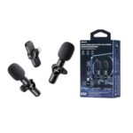میکروفون وایرلس 2 کاربره برند ریمکس  اورجینال Remax wireless microphone for 2 users