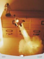 کیت دست ساز چراغ خواب طرح راکت موشک سیاره هنری Blast-Off Rocket Nightlight DIY Kit - Image 3