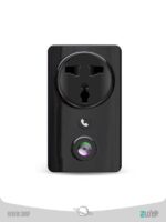 پریز و آداپتور شارژر هوشمند همراه با دوربین تحت شبکه  180 Degree Panoramic 1080P WIFI CCTV Home Security Camera USB Wall Socket Charger Adapter  EC59