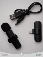 میکروفون بی سیم k8 با قابلیت پخش زنده برای اندروید K8 Wireless Microphone Portable Mini Mic for Android Phone live broadcast - Image 6