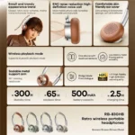 هدفون بی‌سیم ریمکس  REMAX  Wireless Headphones RB-830HB - Image 7