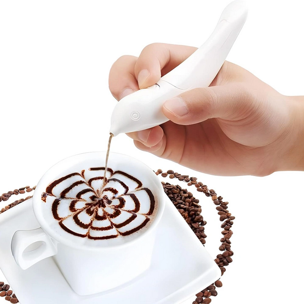 12514556 قلم برقی تزئین مواد غذایی Coffee Carving Pen - Image 1