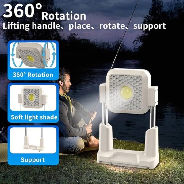 چراغ کار چند منظوره شارژی مدل  multifunctional work light Ch-23060 - Image 2