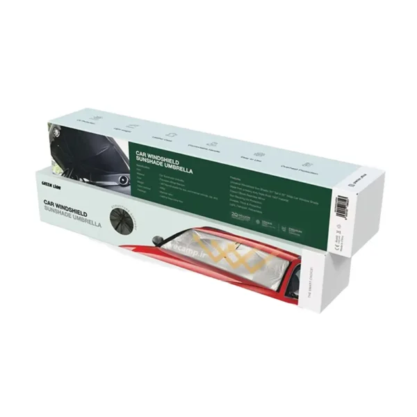 Green  lion Car Windshield Sunshade Umbrella - Image 4