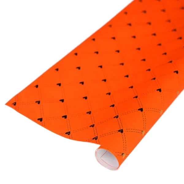 کاغذ کادو قلب طلاکوب striped gilded gift paper - Image 2