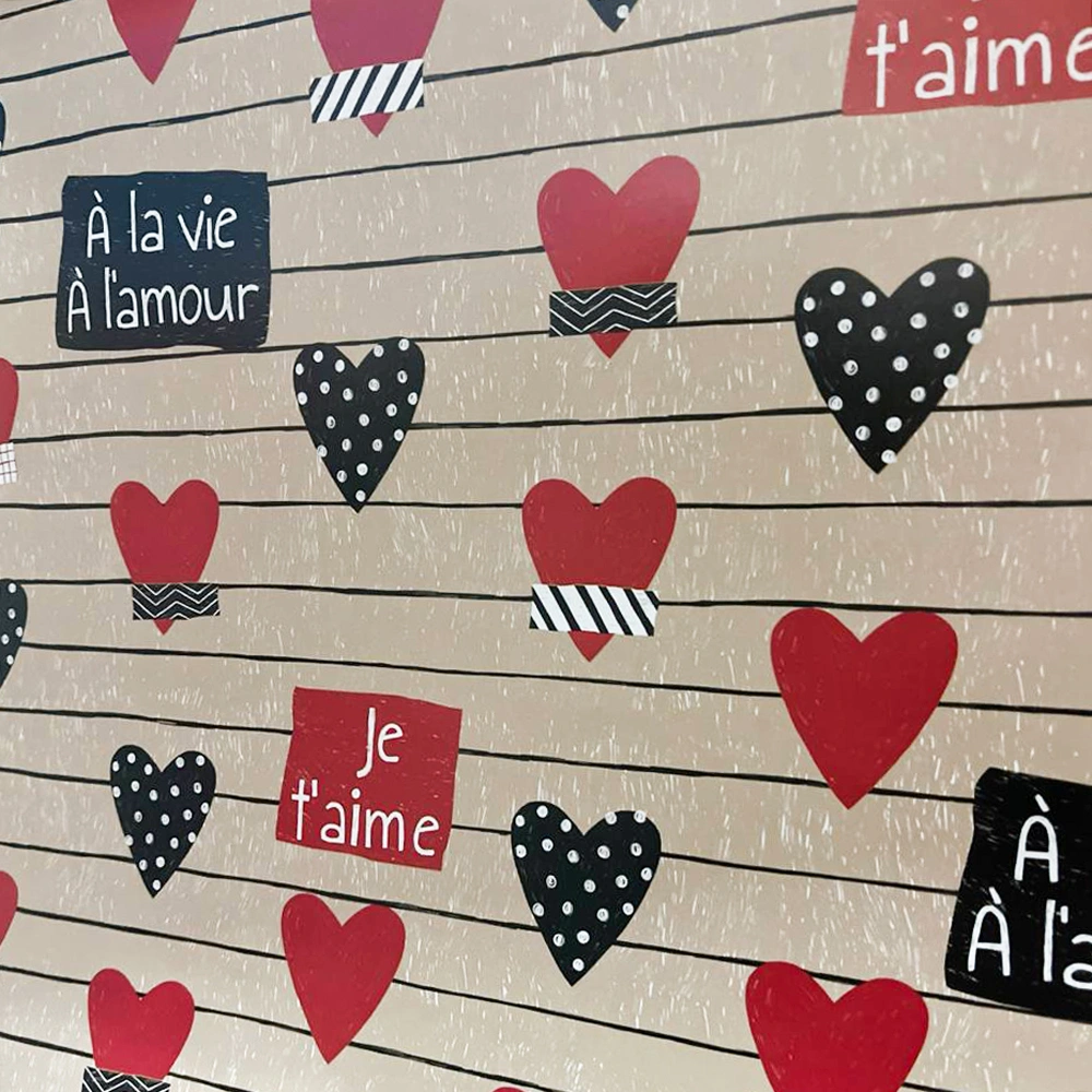 13379923 کاغذ کادو طرح قلبی Heart gift paper - Image 1
