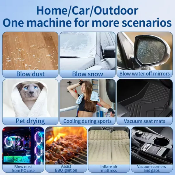 جت فن قدرتمند و شارژی مدل Multi-Function Violent Fan F1 - Image 5