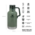 فلاسک استنلی مدل گرولر ۱.۹ لیتری Stanley Classic Easy-Pour Growler - Image 2