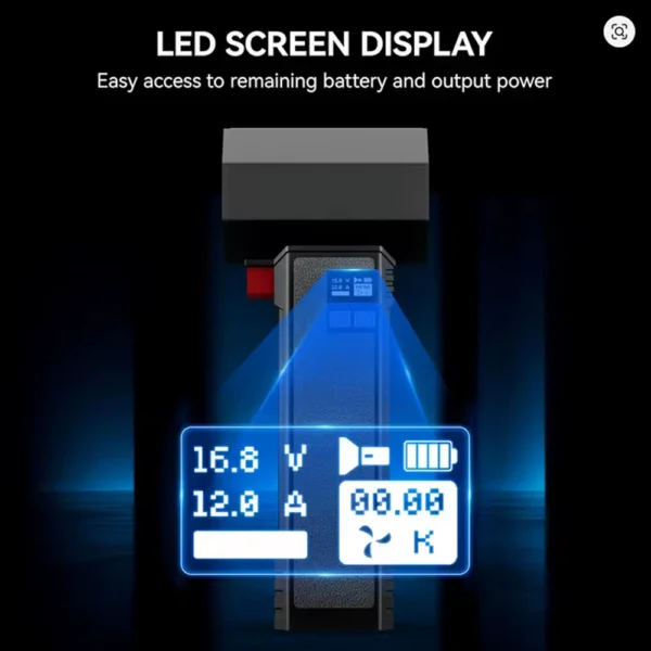 فن توربو دستی با نورپردازی قدرتمند مدل  Booster Violent Turbo TF64 Air Dryer With LED Light TF64 - Image 3