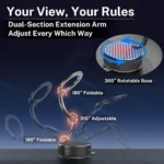 هولدر موبایل طرح مارپیچ Repmidfer H3 Magnetic Vacuum Phone Holder for Car - Image 3