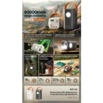 پاوربانک 60000 سوپر فست  ریمکس 27 وات  مدل REMAX 60000mAh Outdoor Power Bank RPP-123 - Image 8