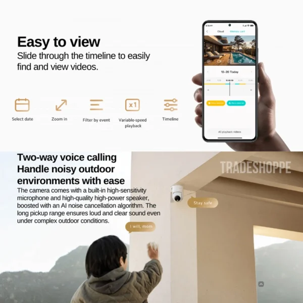 دوربین فضای باز تحت شبکه شیائومی مدل Xiaomi Outdoor Camera CW300 - Image 6
