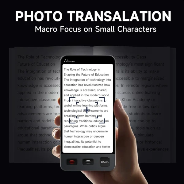 دستگاه مترجم زبان قابل حمل Portable language translator device M80 pro - Image 4