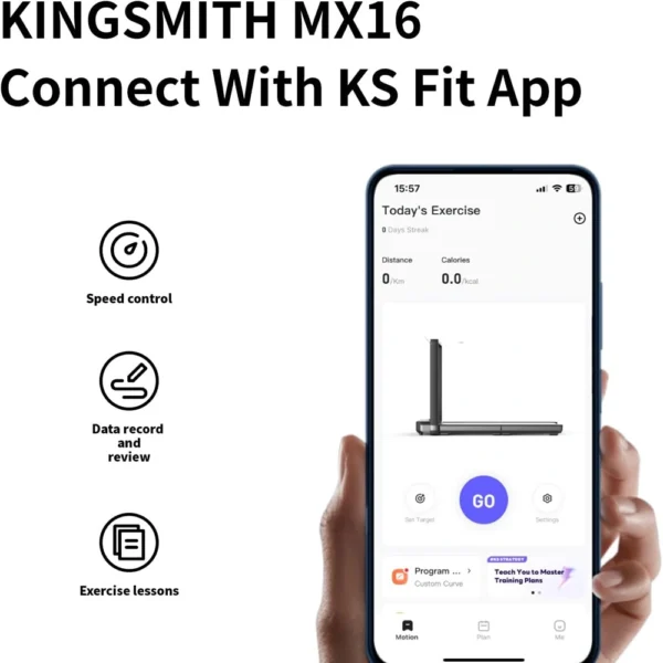 تردمیل تاشوی شیائومی مدلMx16 kingsmith walkingpad walking and running MX16 - Image 4