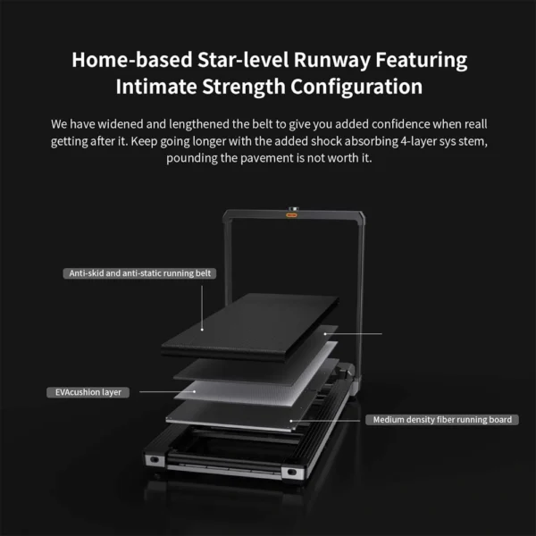 تردمیل تاشوی شیائومی مدلMx16 kingsmith walkingpad walking and running MX16 - Image 5