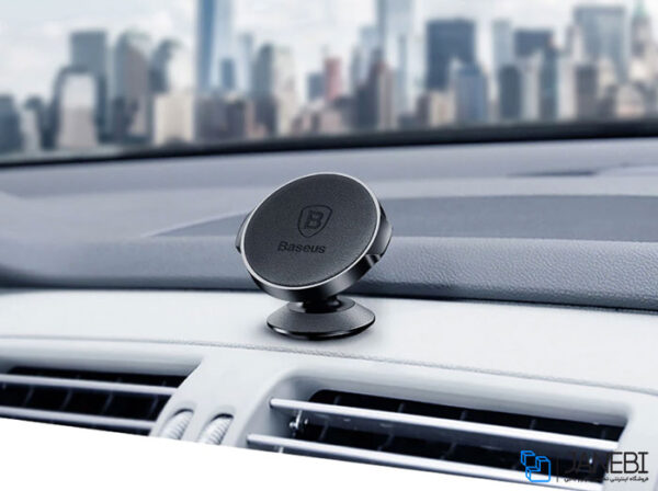 پایه نگهدارنده آهن ربایی بیسوس Baseus Small Ears Series Magnetic Suction Bracket Leather Type - Image 3