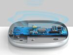 استند شارژر وایرلس بیسوس Baseus Swan Magnetic Desktop Bracket Wireless Charger - Image 5