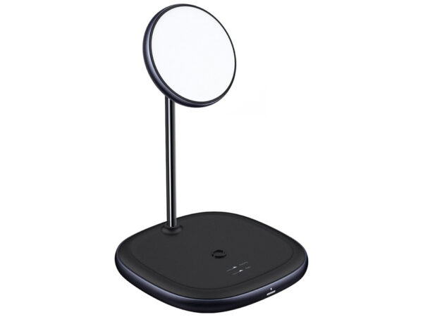پایه نگهدارنده مگنتی و شارژر وایرلس بیسوس Baseus Swan 2-in-1 Wireless Magnetic Charger 20W WXSW-C01 - Image 8