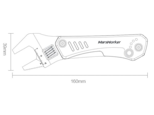 چاقو آچار چند کاره شیائومی Xiaomi Mas craftsman multi-function wrench knife MSHW001 - Image 3