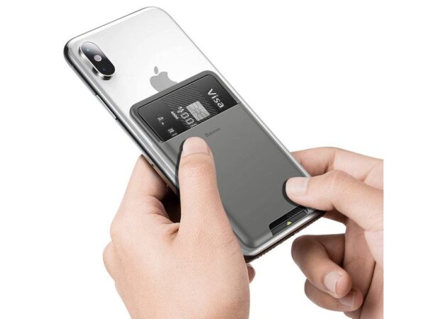 جاکارتی موبایل بیسوس Baseus self-adhesive card holder cards documents for the phone ACKD-A0G - Image 4