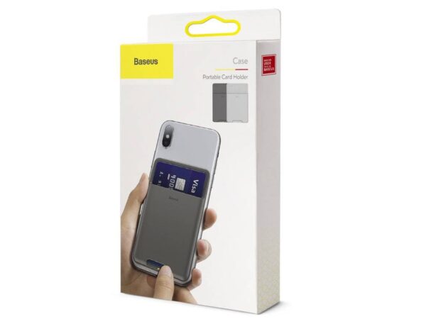 جاکارتی موبایل بیسوس Baseus self-adhesive card holder cards documents for the phone ACKD-A0G - Image 12