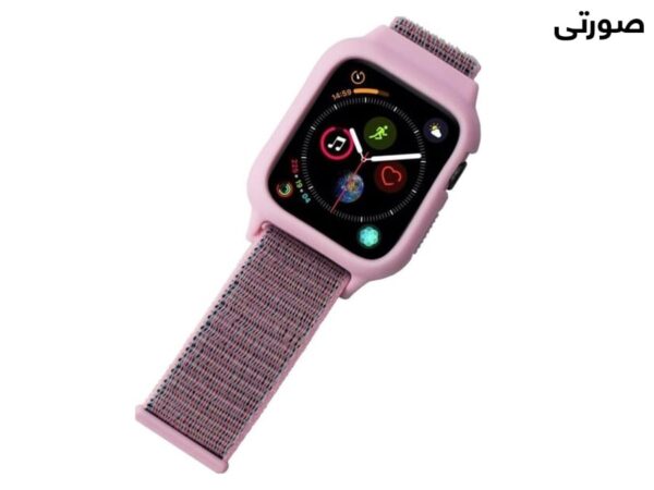 بند نایلونی اپل واچ سری 3/4/5 سایز 42/44 میلی متر پورودو Porodo iGuard Apple Watch 3/4/5 42/44mm Strap + ShockProof Case - Image 2