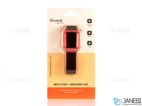 بند نایلونی اپل واچ سری 3/4/5 سایز 42/44 میلی متر پورودو Porodo iGuard Apple Watch 3/4/5 42/44mm Strap + ShockProof Case - Image 21