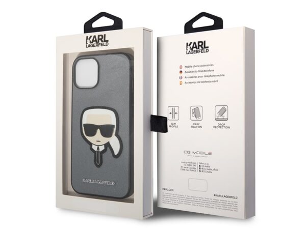 قاب چرمی آیفون 14 پلاس طرح کارل CG Mobile iphone 14 Plus Karl Lagerfeld Leather Case - تصویر 9