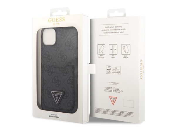قاب چرمی جاکارتی دار آیفون 14 پلاس CG Mobile iphone 14 Plus Guess Leather Case - تصویر 5