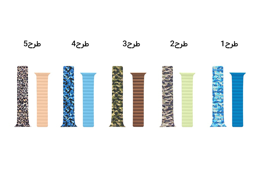 344165.jpg بند سیلیکونی مگنتی دو رو اپل واچ 44-45 میلی متر گرین Green Apple Watch 44/45mm Silicone + Magnets Strap - Image 1