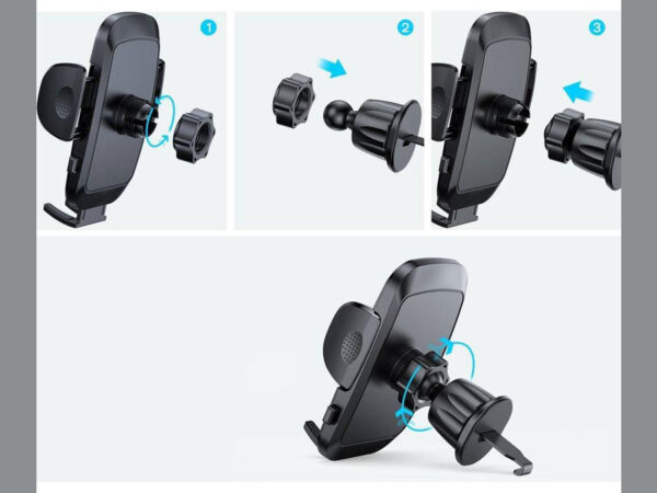 پایه نگهدارنده گوشی موبایل داخل خودرو جویروم Joyroom mechanical car phone holder for air vent JR-ZS259 - Image 5