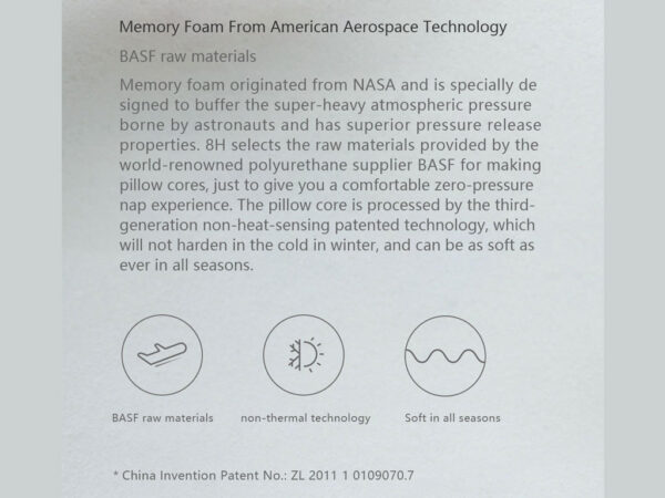 بالش خواب چند منظوره شیائومی xiaomi 8H Memory Foam Multifunctional Nap Pillow K2 - Image 13