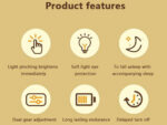 چراغ خواب رومیزی سیلیکونی شارژی New Capibara Silicone Night Light Sleeping DS-CPBR-01 - Image 14