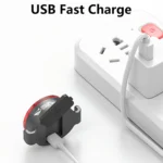 چراغ عقب دوچرخه اسمایلینگ شارک مدل CW-D400| ضدآب و قابل شارژ - Image 3
