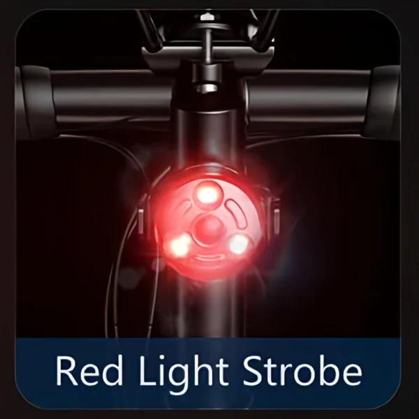 چراغ عقب دوچرخه اسمایلینگ شارک مدل CW-D400| ضدآب و قابل شارژ - Image 5