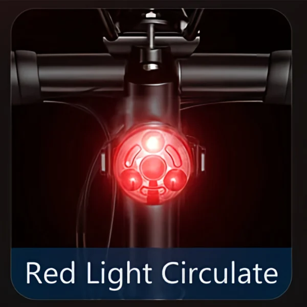 چراغ عقب دوچرخه اسمایلینگ شارک مدل CW-D400| ضدآب و قابل شارژ - Image 6