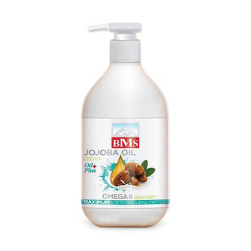 BMSjojobacream کرم مرطوب کننده پمپی جوجوبا 300 گرمی بی ام اس - تصویر 1