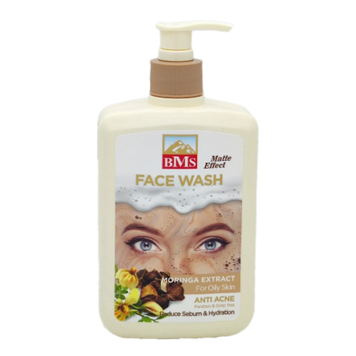 MoringaBMSwashinggel ژل شستشوی پوست چرب مورینگا بی ام اس حجم 500 میل - تصویر 1