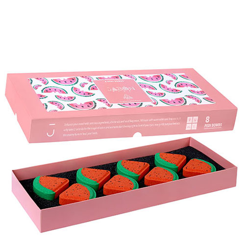 Watermeloncocktail کوکتل پدیکور ژبن پلاس مدل هندوانه بسته 8 عددی - Image 1