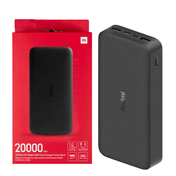 پاوربانک شیائومی مدل Redmi PB200LZM ظرفیت ۲۰۰۰۰ میلی آمپر ساعت پک 5 عددی - Image 2