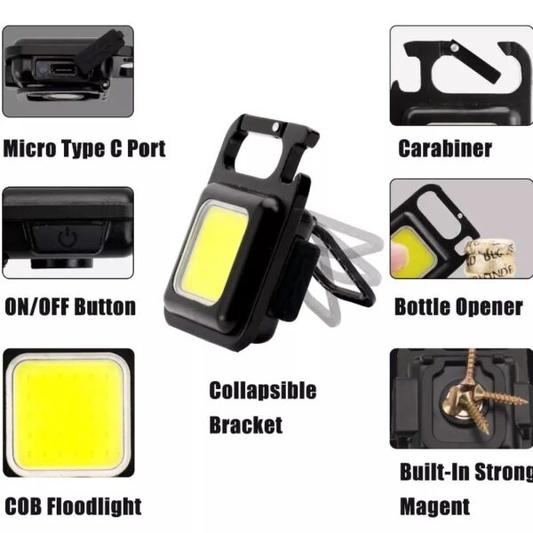 چراغ قوه مدل LED KEYCHAIN MAGNET ا LED KEYCHAIN MAGNET - Image 2