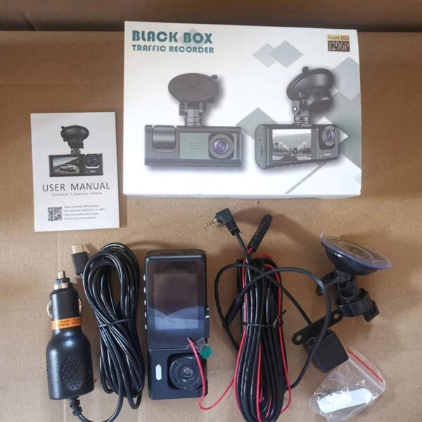 دوربین خودرو ۳ لنزه وای‌فای دار مدل BLACK BOX WIFI 2024 - Image 8