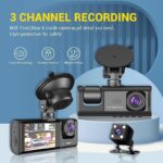 دوربین وایفای دار 3 لنزه خودرو برند BLACK BOX WIFI مدل 2024 - Image 3